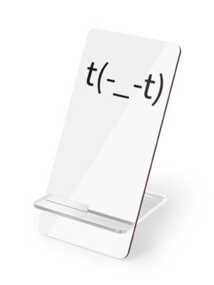 Acrylic Phone Stand – Minimalist Desk Display with Bold Custom Print | Smartphone Holder for Office or Nightstand