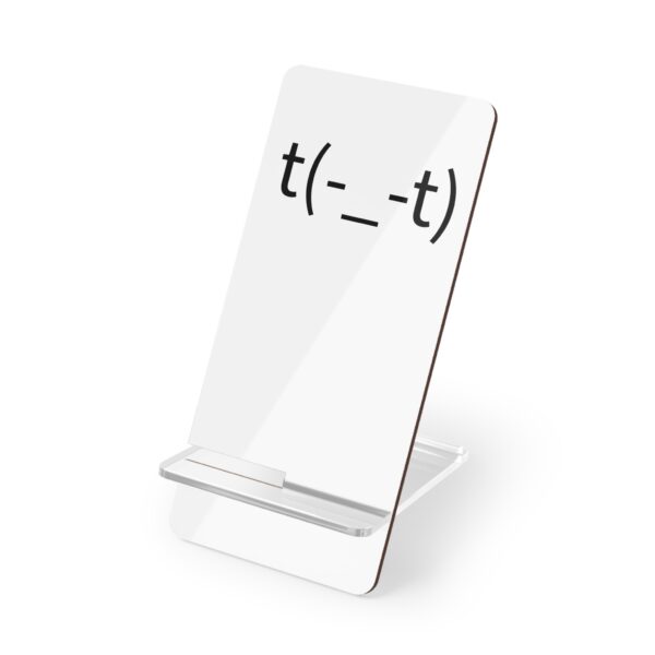Acrylic Phone Stand – Minimalist Desk Display with Bold Custom Print | Smartphone Holder for Office or Nightstand