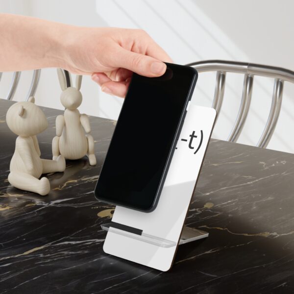 Acrylic Phone Stand – Minimalist Desk Display with Bold Custom Print | Smartphone Holder for Office or Nightstand