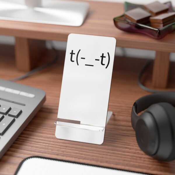 Acrylic Phone Stand – Minimalist Desk Display with Bold Custom Print | Smartphone Holder for Office or Nightstand
